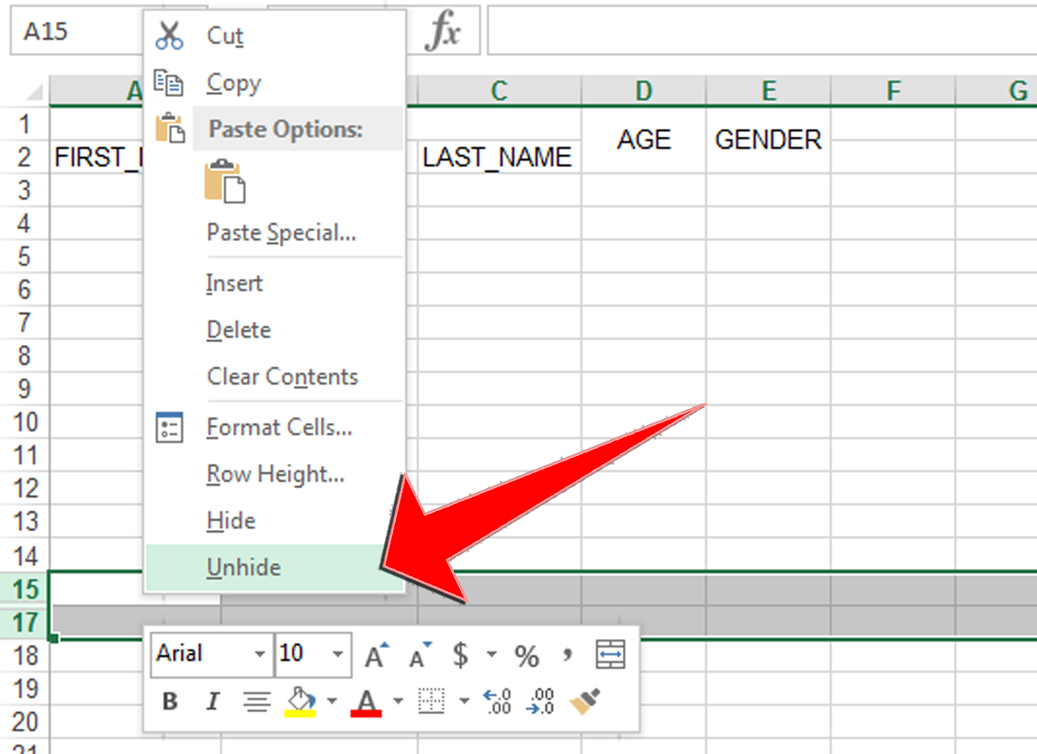 3 Ways To Unhide Rows In Excel Wikihow