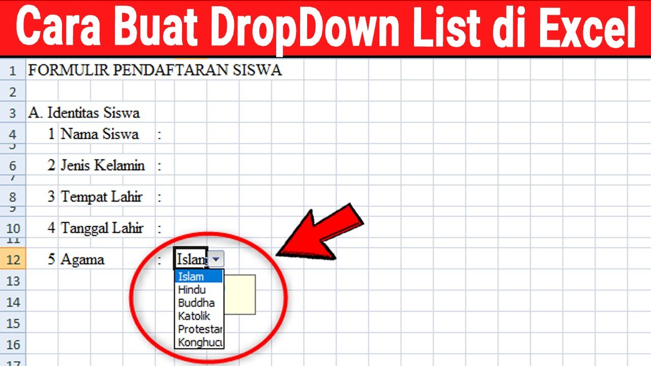 Cara Membuat Drop Down List Di Excel Terlengkap Flin Setyadi