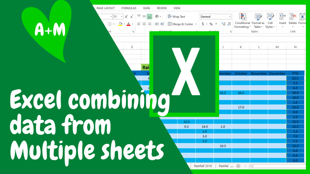 Excel Beginners Tutorial For Linking Sheets And Combining Data From Multiple Sheets Youtube