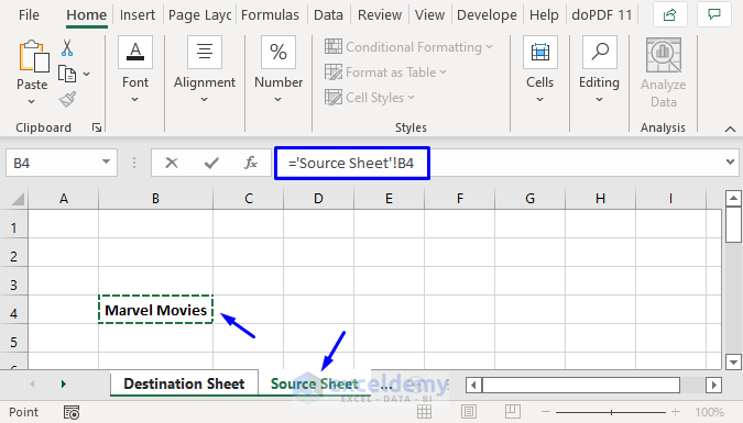 Excel Tutorial How To Link Worksheets In Excel Excel Dashboards Com