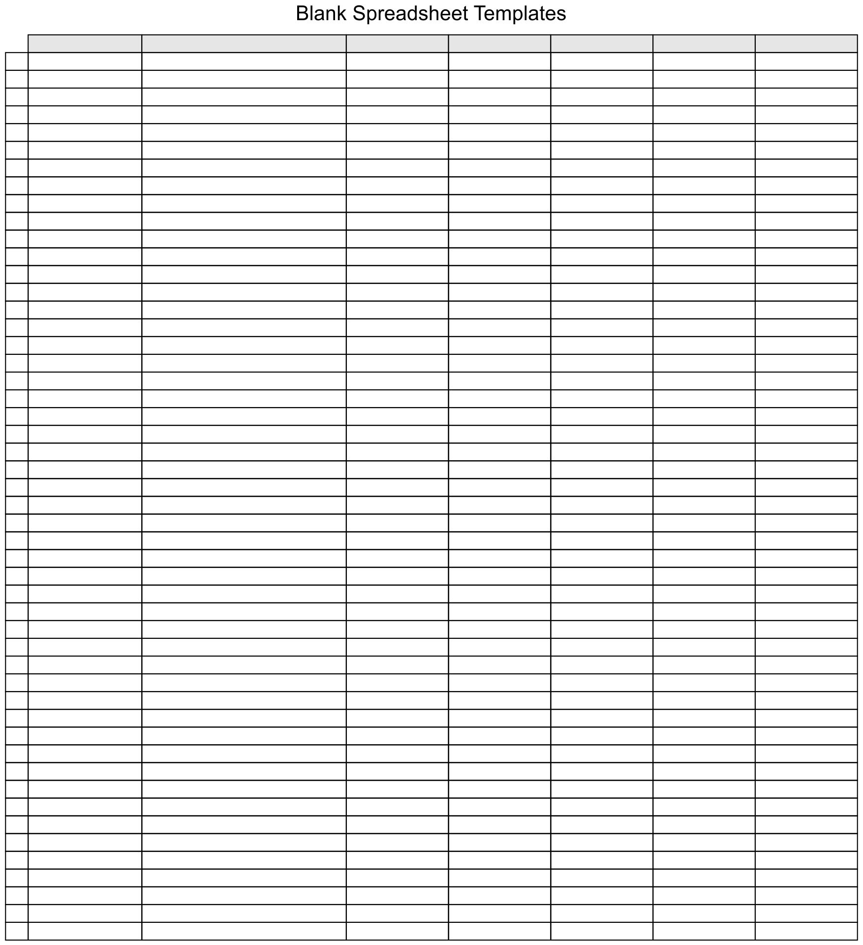 Free Blank Spreadsheets Regarding Blank Spread Sheet Large Size Of Spreadsheets Printable Best