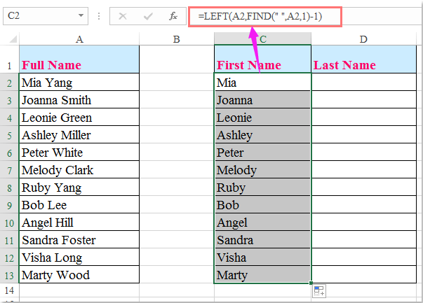 5 Easy Steps to Split First and Last Names in Excel