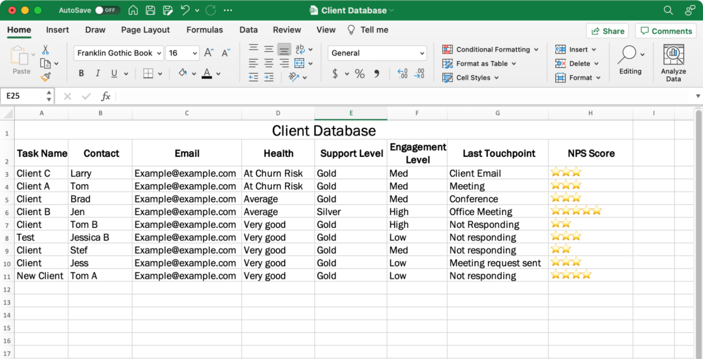 5 Steps to Building a Database in Excel