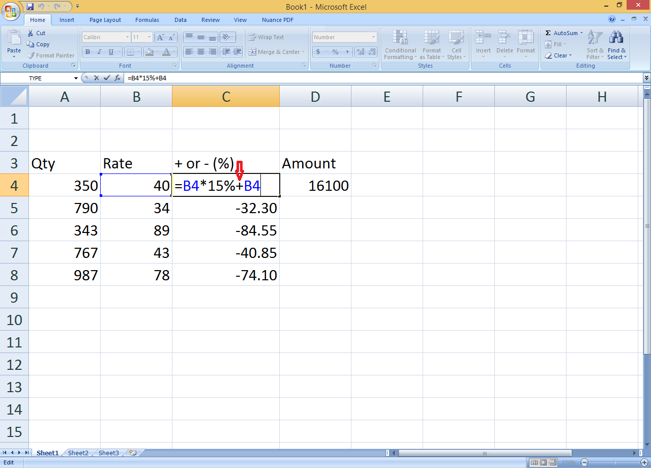 How To Calculate Daily Monthly Percentage Growth In Ms Excel Easy