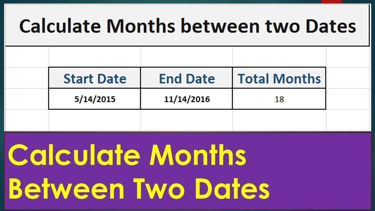 5 Simple Steps to Calculate Months Between Dates in Excel