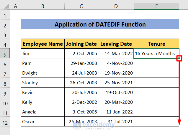 5 Easy Ways to Calculate Employee Tenure in Excel