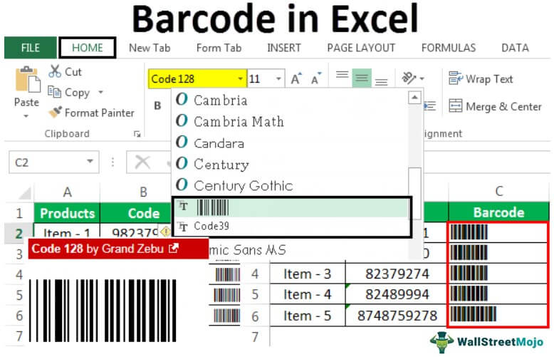 5 Simple Ways to Convert Data to Barcodes in Excel