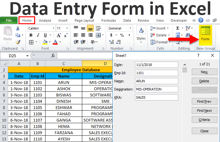 How To Create An Excel Data Entry Form With A Userform Full Tutorial