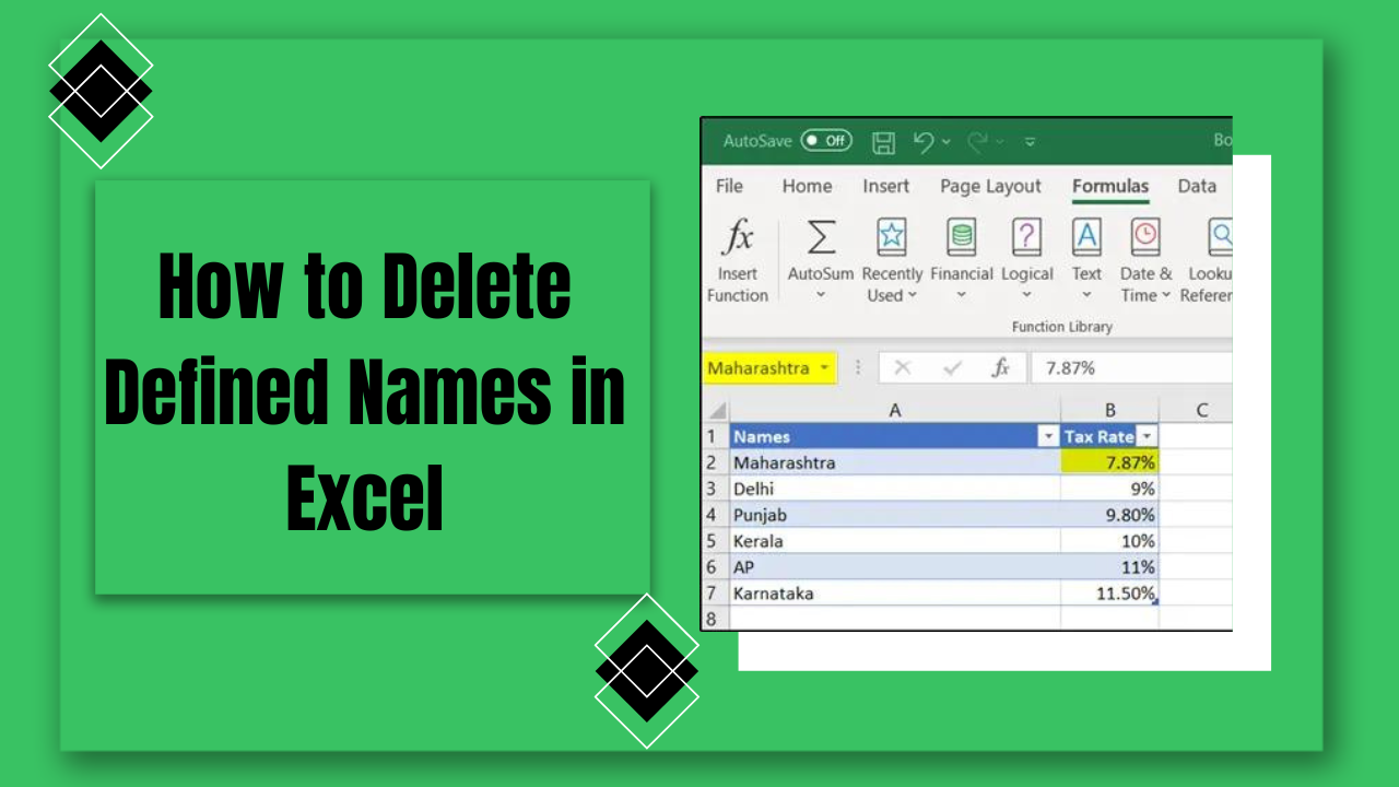 How To Delete Defined Names In Excel Spreadcheaters