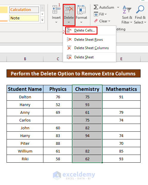 Effortlessly Remove Unwanted Excel Columns