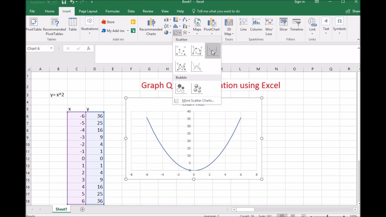 5 Simple Ways to Graph Equations in Excel