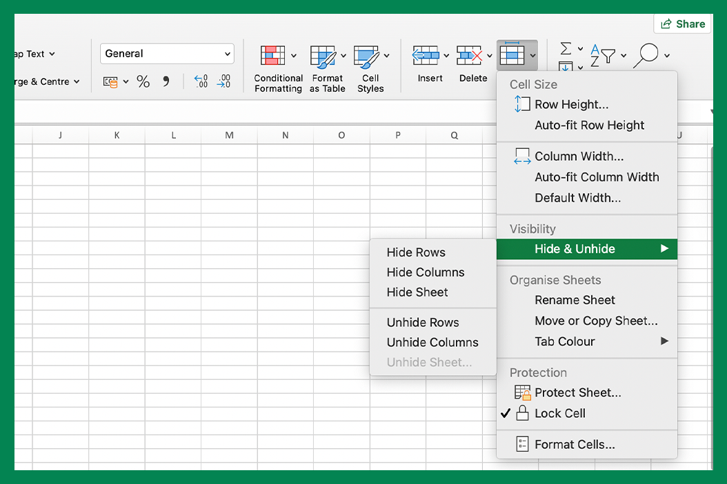 How To Hide Or Unhide Rows Columns In Excel H2s Media