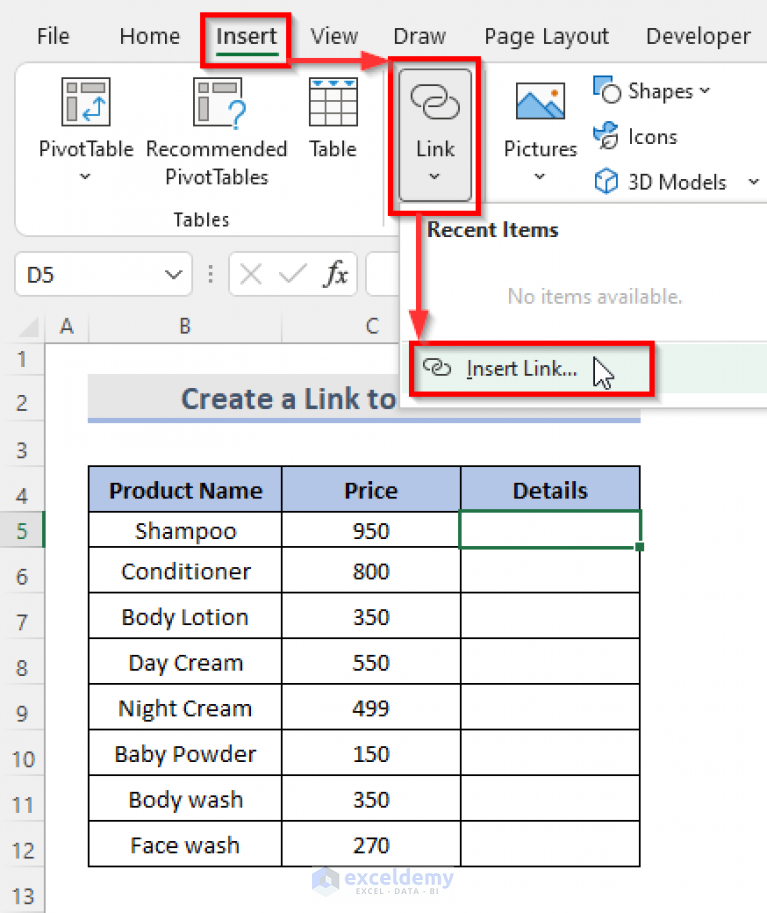 How To Link Data In Excel Worksheets