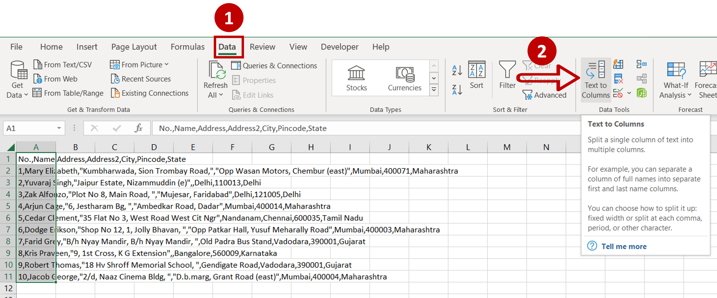 Effortlessly Paste Comma Separated Values into Excel