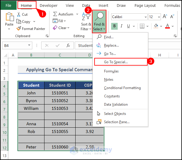 How To Remove Missing Values In Excel 7 Easy Methods