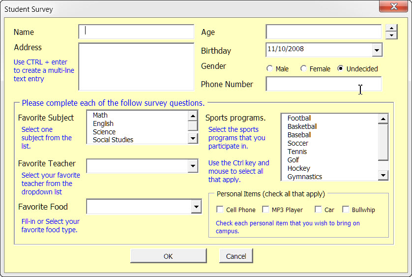 How To Use Combobox In Userform In Excel Vba