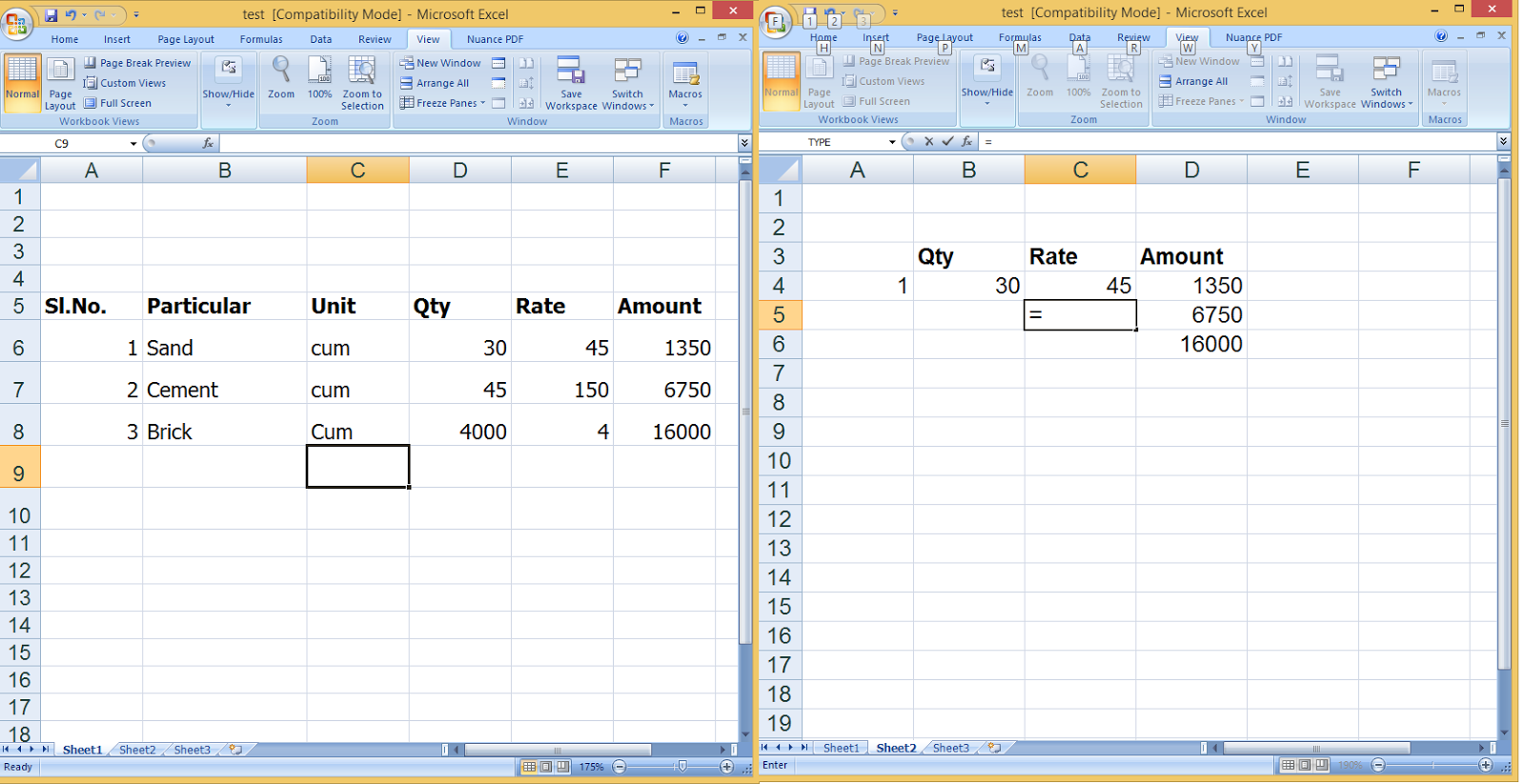 Ms Excel Linking Data Between Worksheets