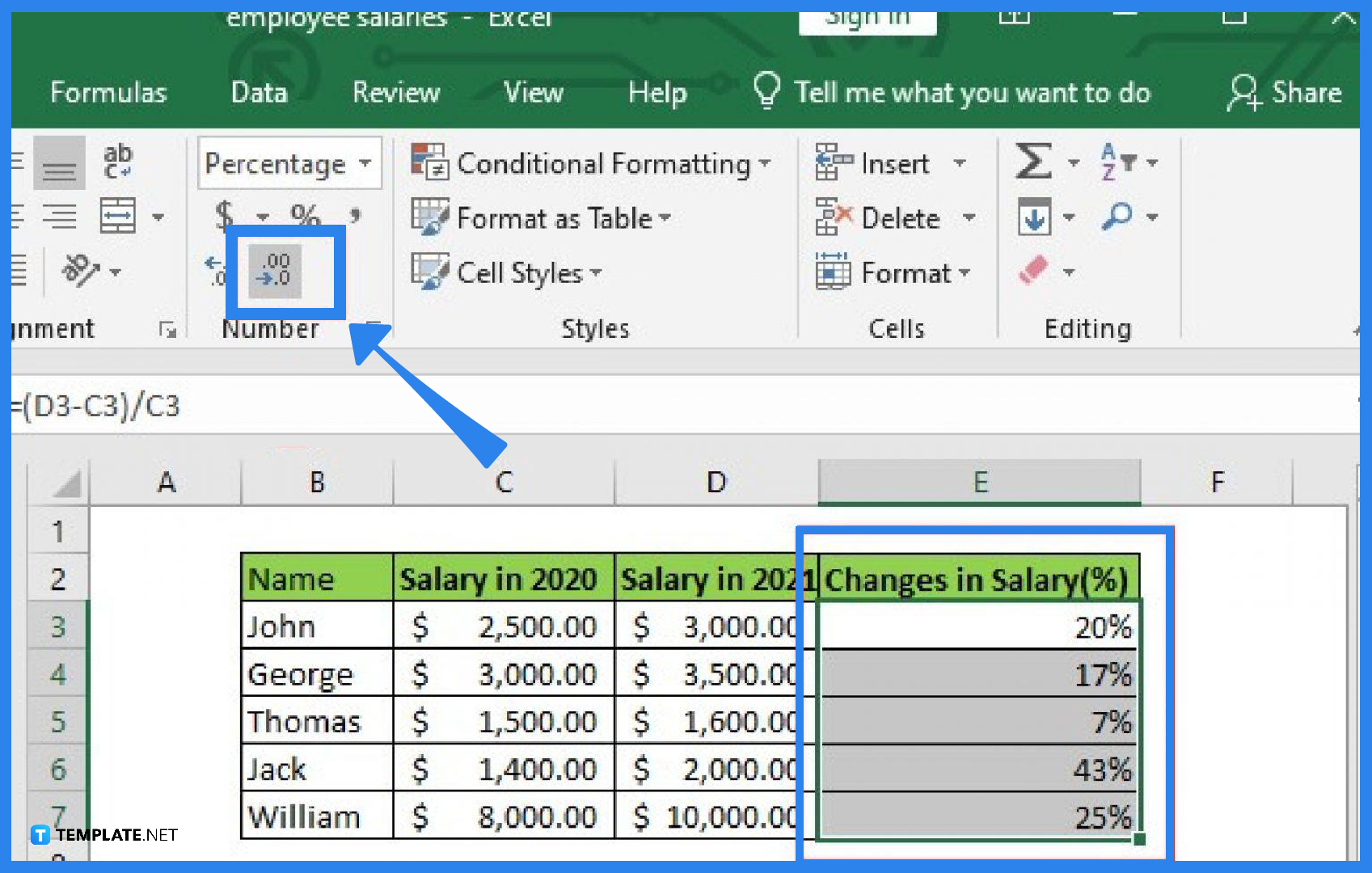 Percentages In Excel How To Use The Percentage Formula In Excel Ionos Ca